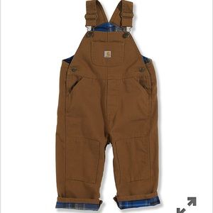 Carhartt Fleece Lined Overalls with Leg Snaps